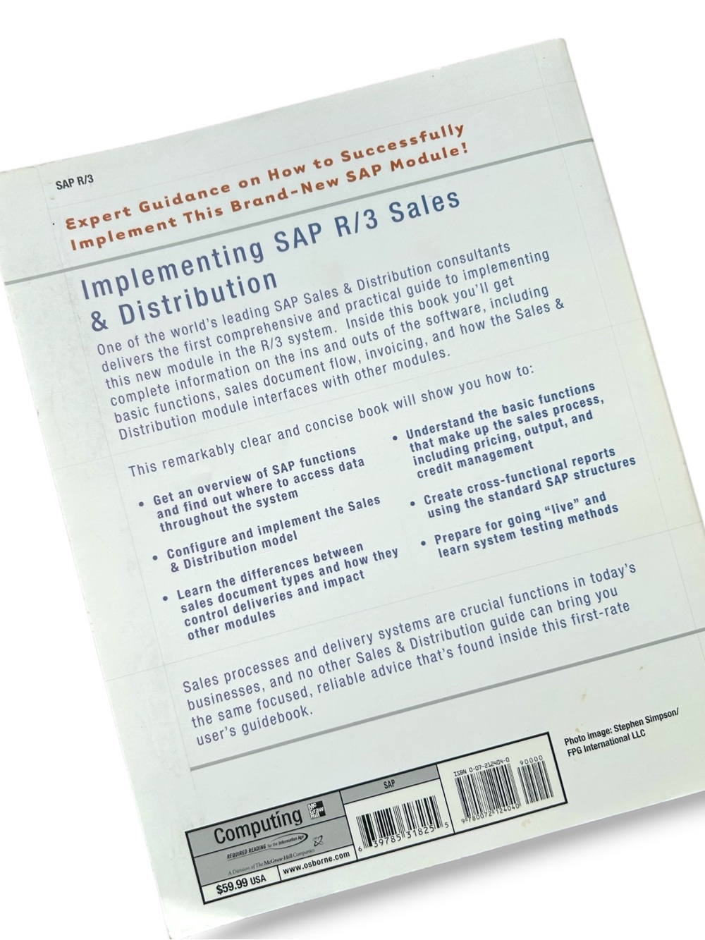 4/$20 Implementing SAP R3 Sales & Distribution Hardcover SAP ERP Technical Guide - Picture 2 of 3